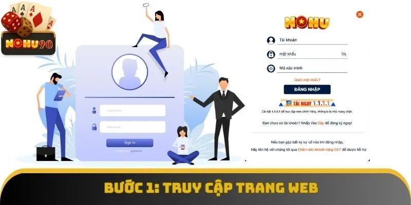 Thành viên phải vào đúng website khi đăng nhập Nohu90