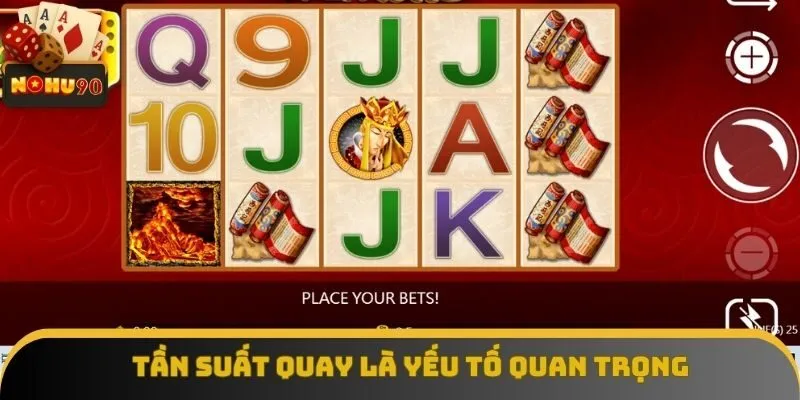 Tần suất quay game mạnh tác động tới thưởng dễ dàng