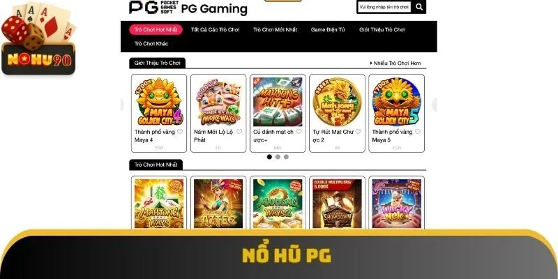 PG là điểm đến Nohu90 lý tưởng của hàng triệu hội viên