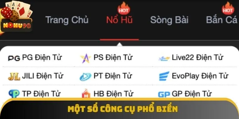 Một số công cụ phổ biến